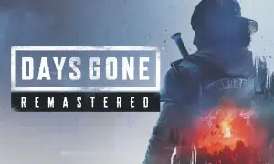 La portada de Days Gone Remastered, con un personaje de espaldas y el logo del juego. Una guía para sobrevivir.