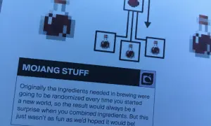 Pociones de Minecraft y un diagrama de elaboración.