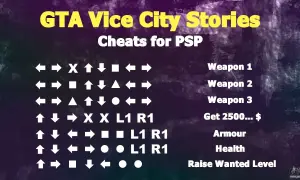 Trucos Vice City PSP: lista de combinaciones de botones para armas, dinero, salud y más en GTA Vice City Stories para PSP.