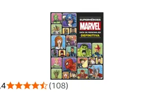 Superhéroes Marvel: Guía Definitiva. Una lista de personajes icónicos como Capitán América, Hulk, Spider-Man y Thor.