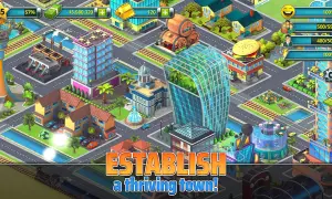 Ciudad vibrante en juegos de construcción pc. Edificios modernos, parques y transporte. ¡Construye tu metrópolis!