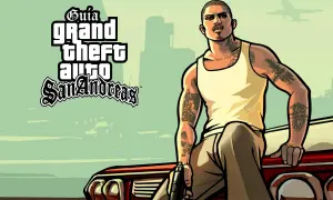 CJ de Grand Theft Auto: San Andreas, con tatuajes y arma, listo para usar trucos San Andreas PS5.