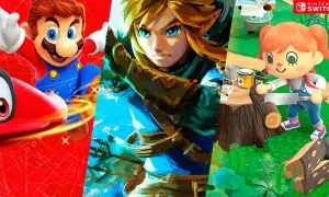 Mario, Link y un personaje de Animal Crossing, ¡los mejores juegos Nintendo Switch!