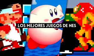 Mario, Kirby y Samus Aran, iconos de los mejores juegos NES, celebran juntos.