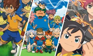Personajes de los juegos Inazuma Eleven listos para la acción.