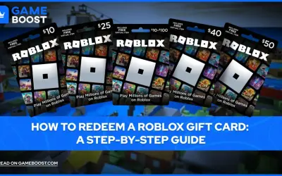 Tarjetas de regalo Roblox de varios valores ($10, $25, $40, $50) para canjear y jugar.