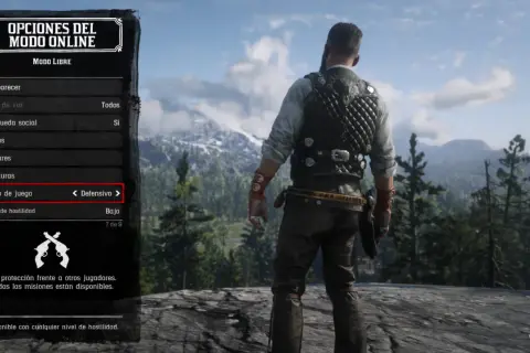 Menú de Red Dead Redemption 2: Estilo de juego "Defensivo". Una guía para el modo online.