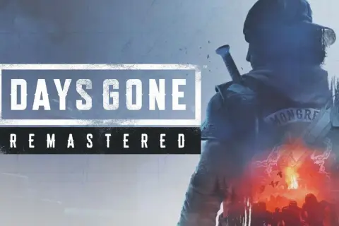 La portada de Days Gone Remastered, con un personaje de espaldas y el logo del juego. Una guía para sobrevivir.