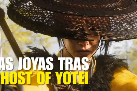 Guerrero con sombrero de paja y vestimenta amarilla, listo para la acción en un mundo de **weird west**.