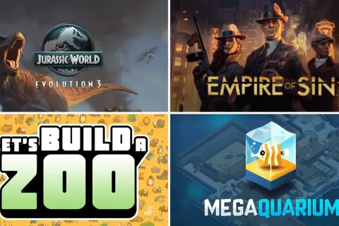 Jurassic World Evolution 3, Empire of Sin, Let's Build a Zoo y Megaquarium, algunos de los mejores juegos de gestión.