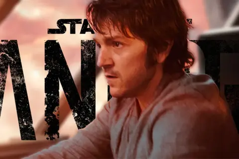 Cassian Andor, protagonista de Andor temporada 3, con mirada intensa.