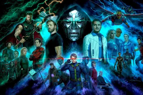 Los Vengadores se preparan para un **avengers doomsday** contra el temible Doctor Doom y sus aliados. Thor, Capitán América, Ant-Man, la Mujer Invisible y más se unen.