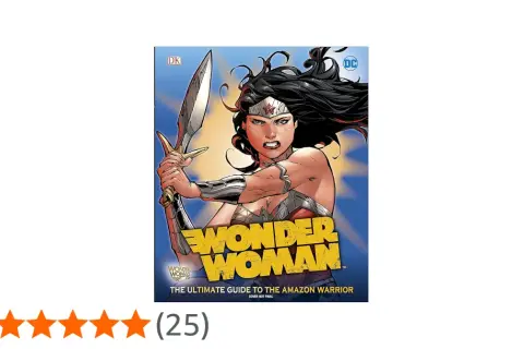 La portada de un cómic de Wonder Woman, la guía definitiva de la guerrera amazona, con ella empuñando su espada.