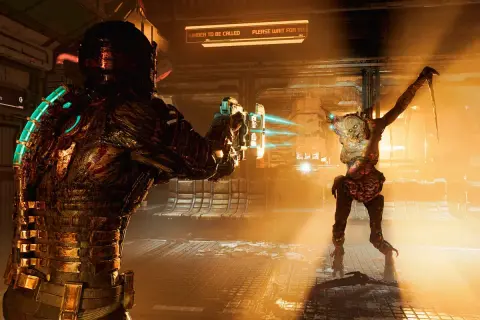 Isaac Clarke, en su armadura, se enfrenta a un necromorfo en el remake de Dead Space. ¡Una guía para sobrevivir!