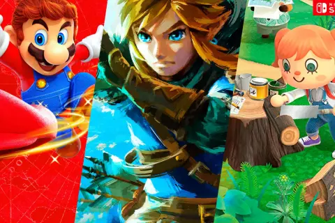 Mario, Link y un personaje de Animal Crossing, ¡los mejores juegos Nintendo Switch!