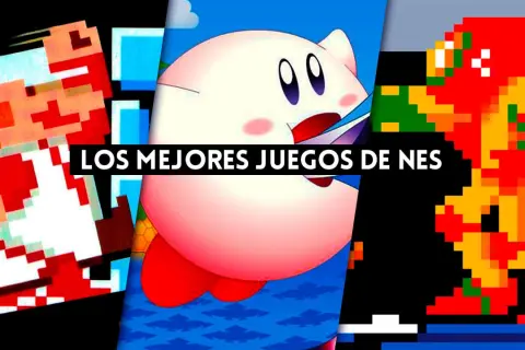 Mario, Kirby y Samus Aran, iconos de los mejores juegos NES, celebran juntos.