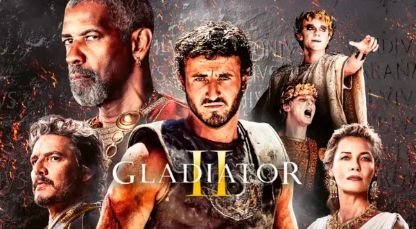 Elenco de Gladiator 2: Denzel Washington, Pedro Pascal, Paul Mescal y Connie Nielsen, listos para la batalla.