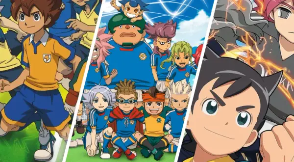 Personajes de los juegos Inazuma Eleven listos para la acción.