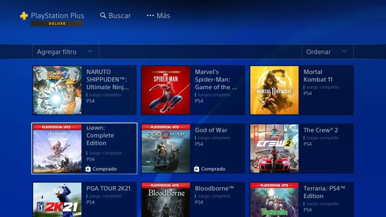 Explora juegos PS Plus Extra: Naruto Shippuden, Spider-Man, God of War, Mortal Kombat 11 y más. ¡Tu próxima aventura te espera!