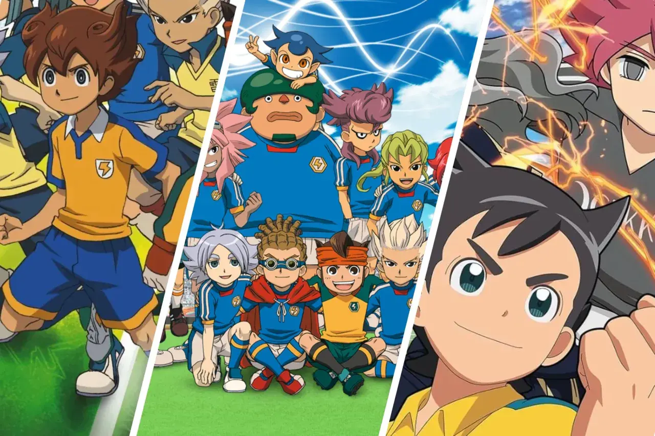 Personajes de los juegos Inazuma Eleven listos para la acción.