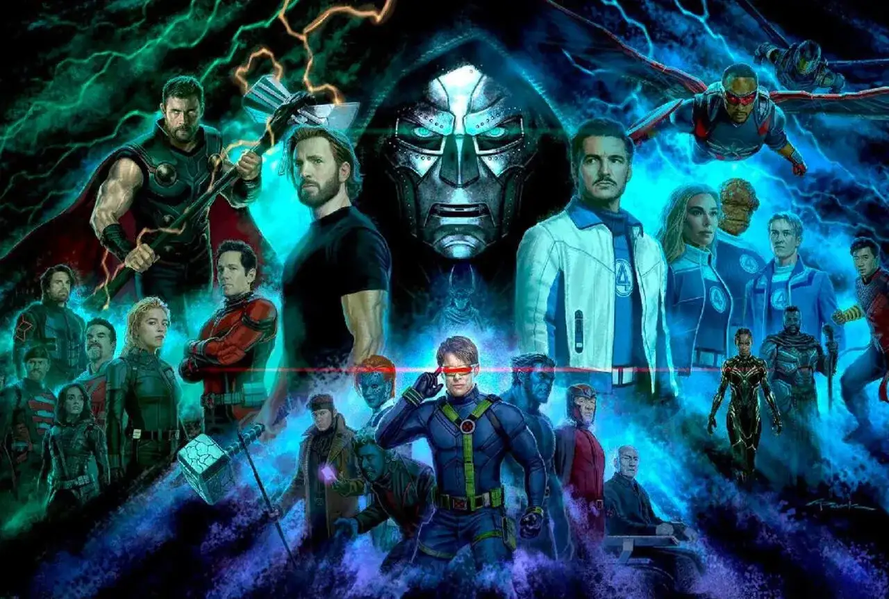 Los Vengadores se preparan para un **avengers doomsday** contra el temible Doctor Doom y sus aliados. Thor, Capitán América, Ant-Man, la Mujer Invisible y más se unen.