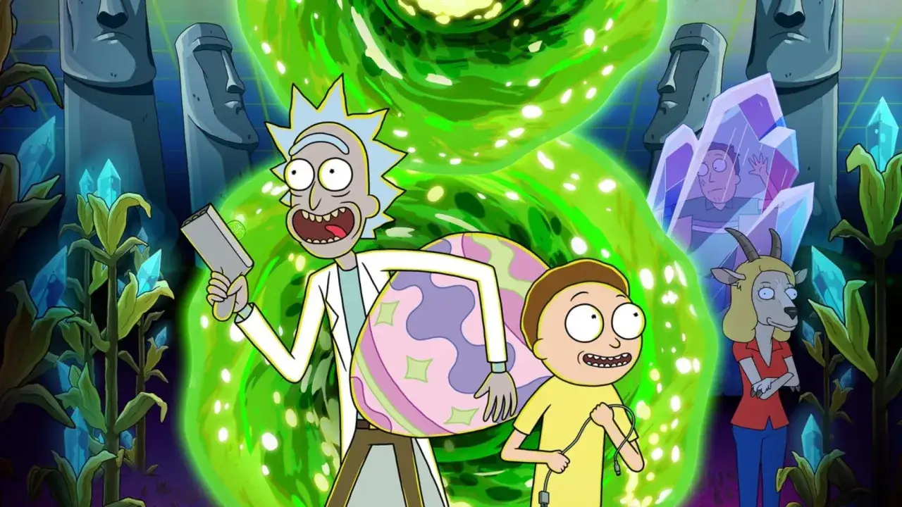 Rick y Morty temporada 8: Rick, Morty, una cabra antropom&oacute;rfica y un portal verde brillante. &iexcl;Aventuras interdimensionales garantizadas!