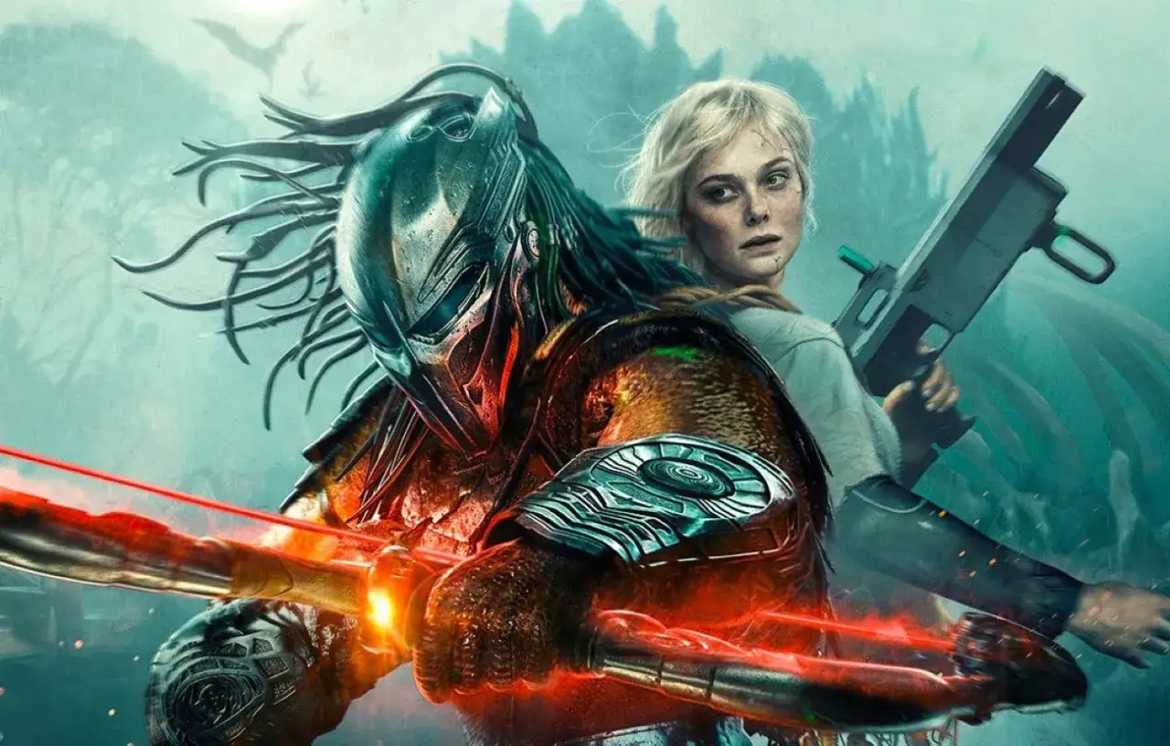 El reparto de Predator: Prey muestra a Naru con un arma y al Predator con su arco de energ&iacute;a.
