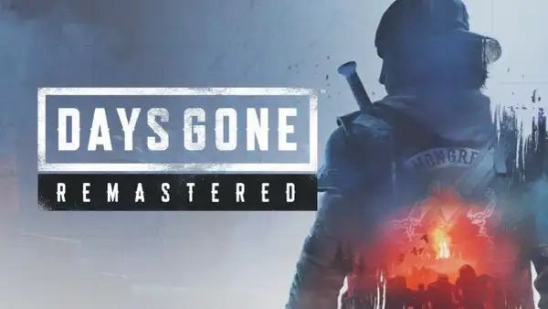 La portada de Days Gone Remastered, con un personaje de espaldas y el logo del juego. Una guía para sobrevivir.
