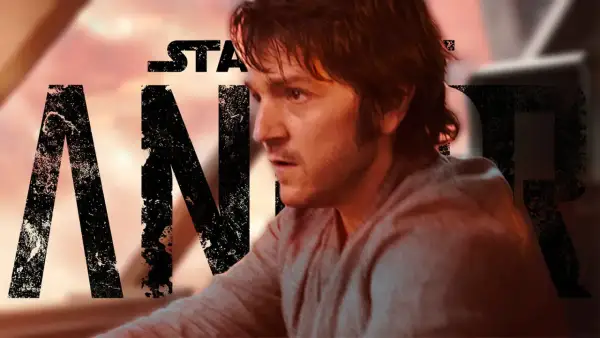 Cassian Andor, protagonista de Andor temporada 3, con mirada intensa.