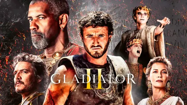 Elenco de Gladiator 2: Denzel Washington, Pedro Pascal, Paul Mescal y Connie Nielsen, listos para la batalla.