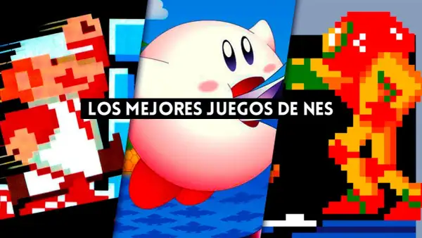 Mario, Kirby y Samus Aran, iconos de los mejores juegos NES, celebran juntos.